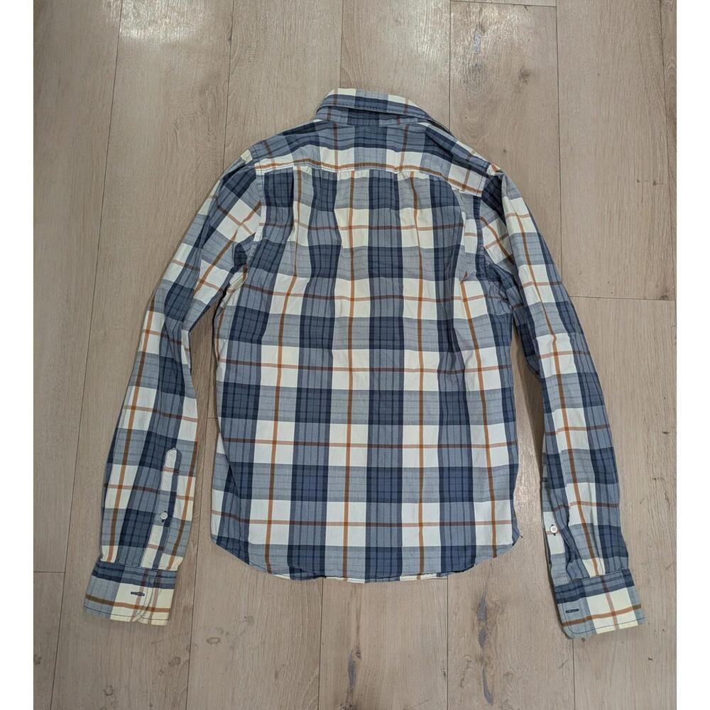 Vintage Mens Hollister Button Down Casual Surfer Beach CA Flannel Short Size M - Picture 4 of 4
